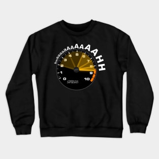 BWAAAH Racing Tachometer Funny Car Enthusiast Revving Heart Crewneck Sweatshirt